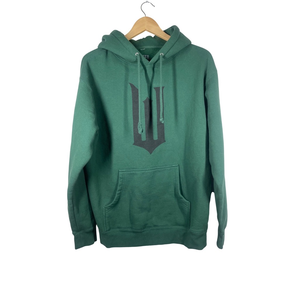 Wicked Universal Studios Hoodie Mens Medium Green Black Logo Graphic Pullover